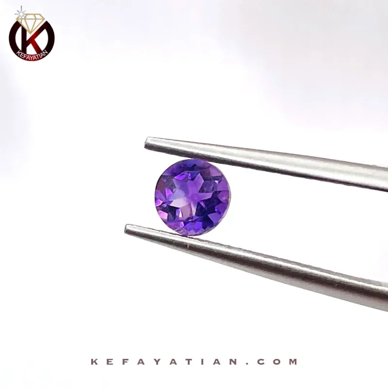 آمتیست Round Fancy cut کد12