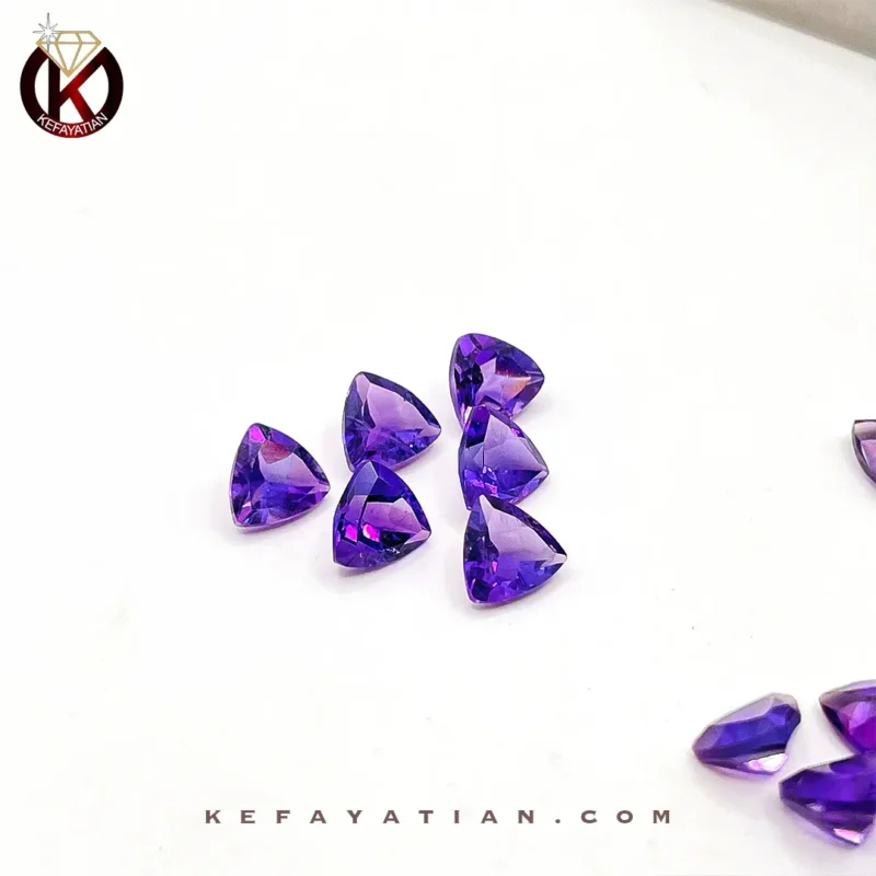 آمتیست مثلث faceted کد53