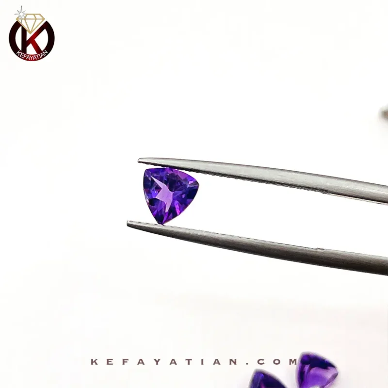 آمتیست مثلث faceted کد53