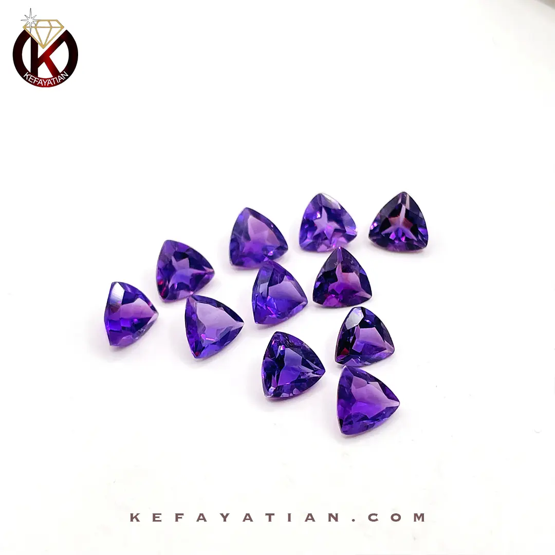 آمتیست مثلث faceted کد53