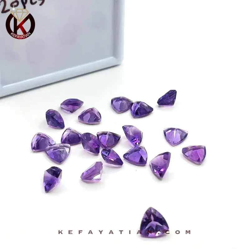 آمتیست مثلث faceted کد54