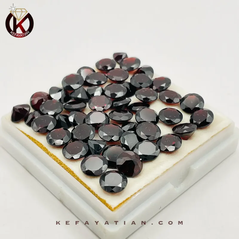 گارنت تراش round fancy کد 24