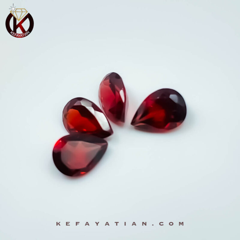 گارنت آلماندین اشک تراش Facet درجه AAA