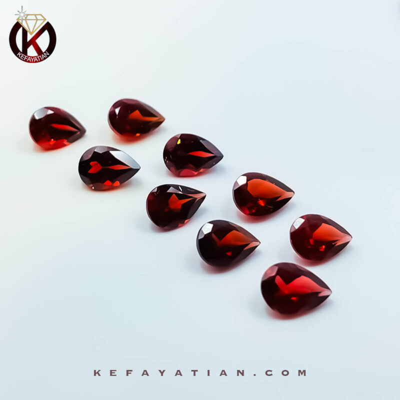 گارنت آلماندین اشک تراش Facet درجه AAA