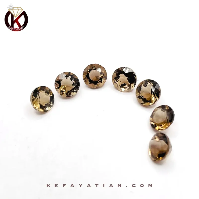 کوارتز تراش دایره faceted کد 30