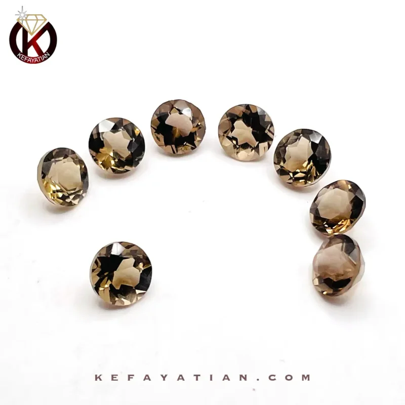کوارتز تراش دایره faceted کد 30
