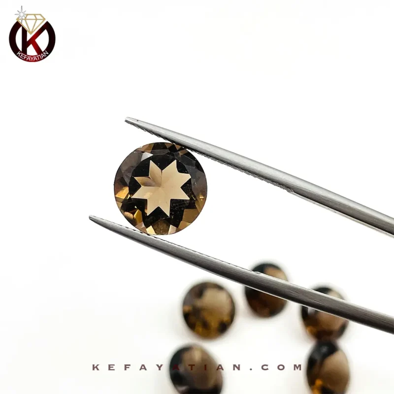 کوارتز تراش دایره faceted کد 25