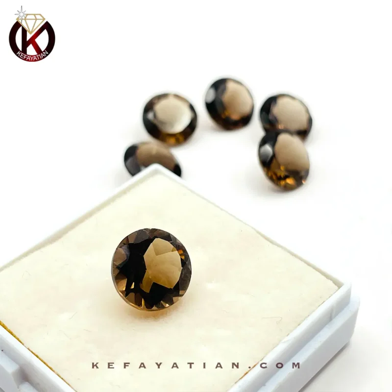 کوارتز تراش دایره faceted کد 25