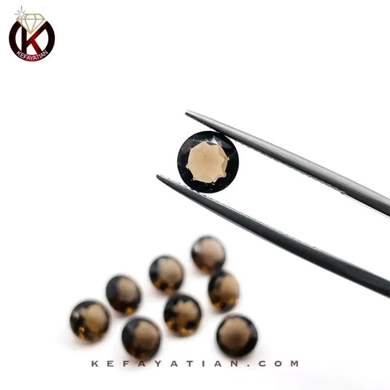 کوارتز تراش دایره faceted کد 26
