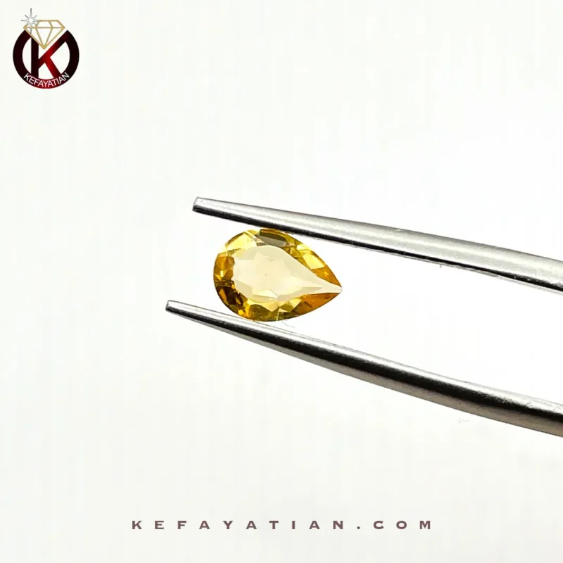 سیترین تراش pear کد 32