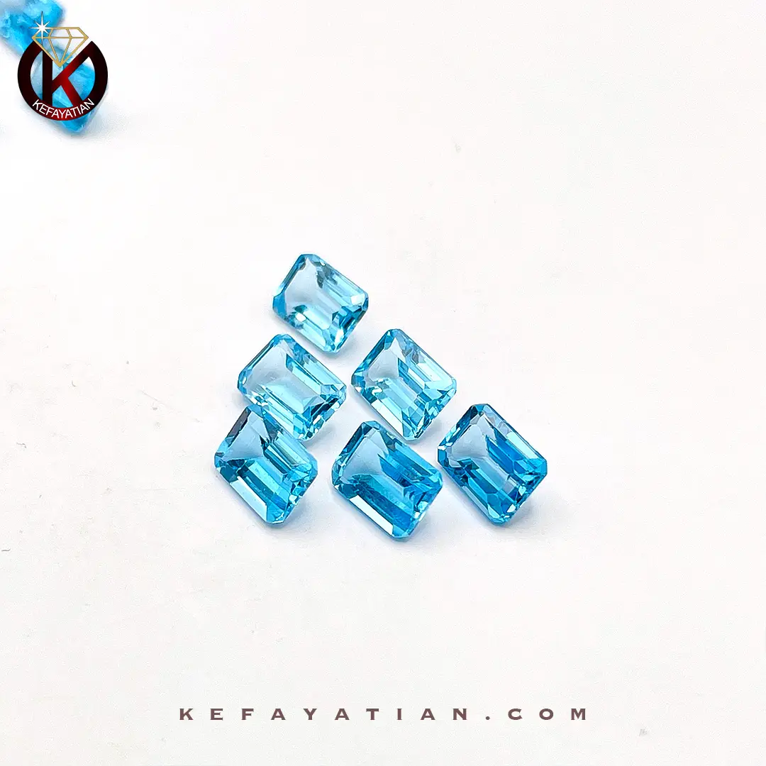 توپاز تراش faceted Cushion کد 24