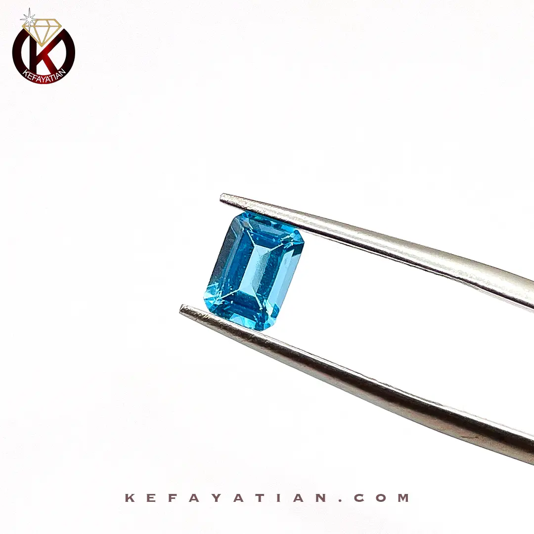 توپاز تراش faceted Cushion کد 24