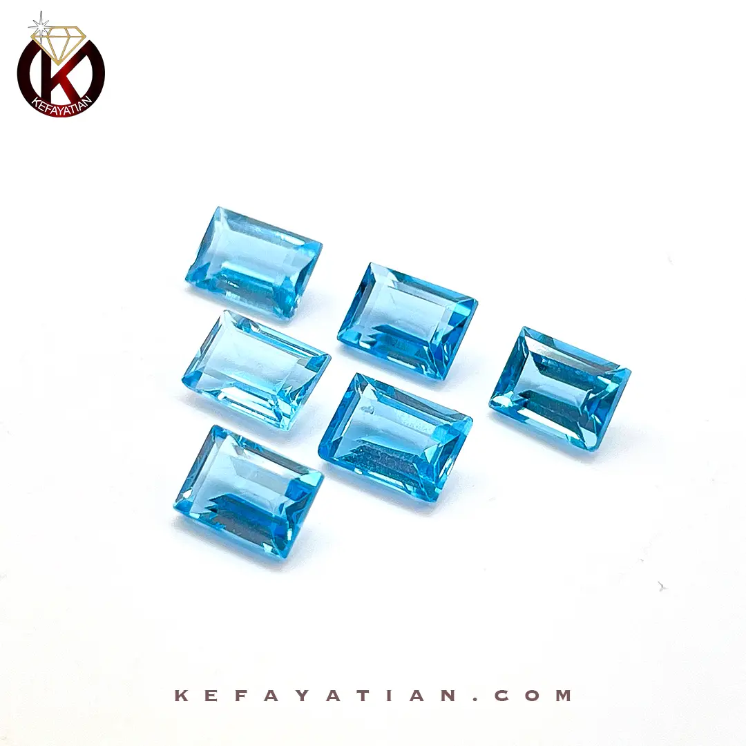 توپاز تراش step cut faceted کد 58