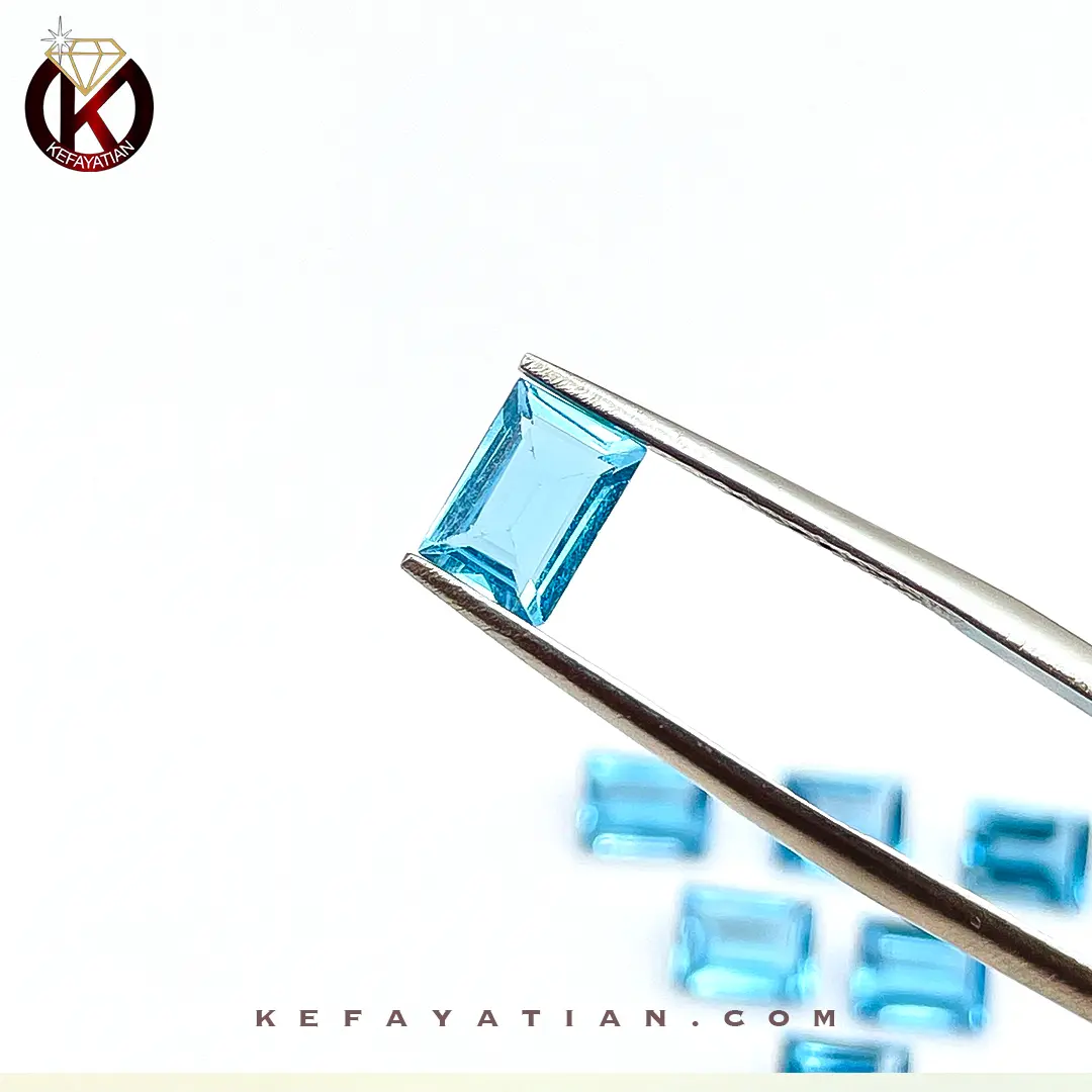 توپاز تراش step cut faceted کد 58