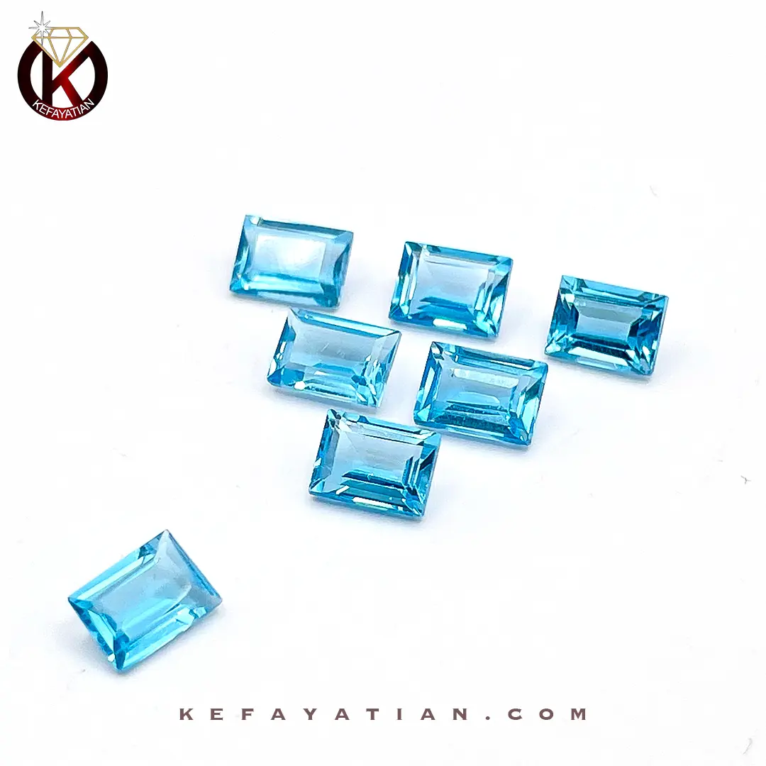 توپاز تراش step cut faceted کد 58