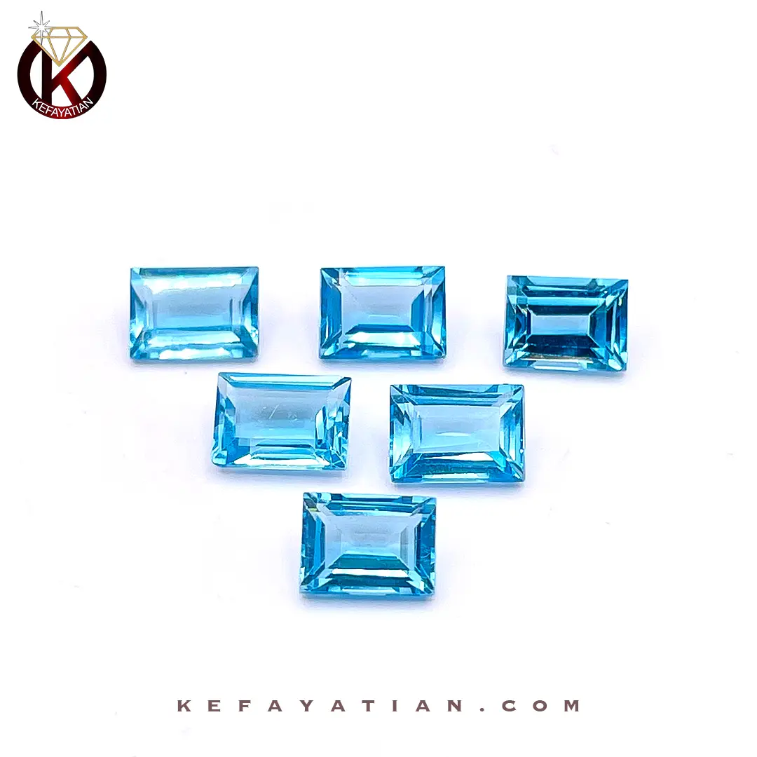 توپاز تراش step cut faceted کد 58