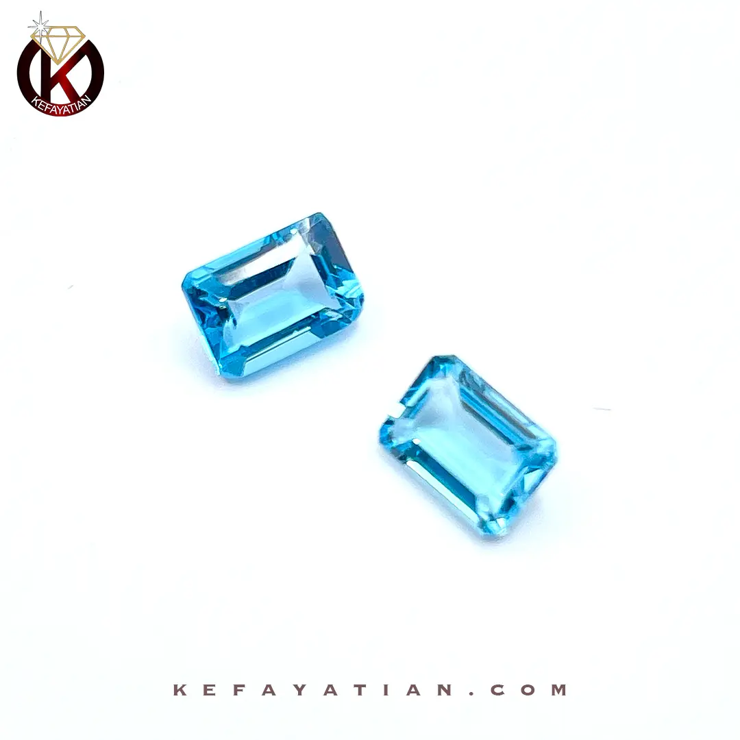 توپاز تراش faceted Cushion کد 59