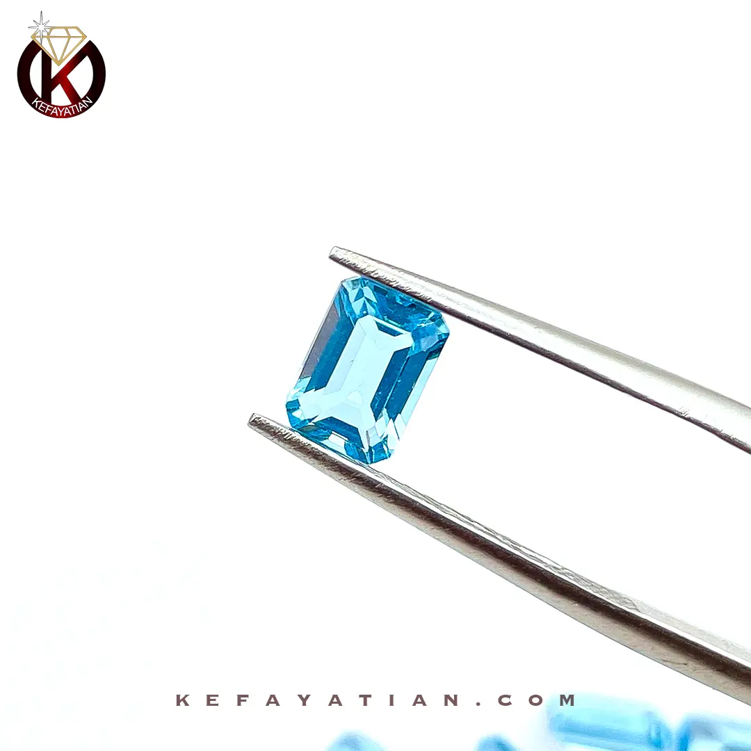 توپاز تراش faceted Cushion کد 59