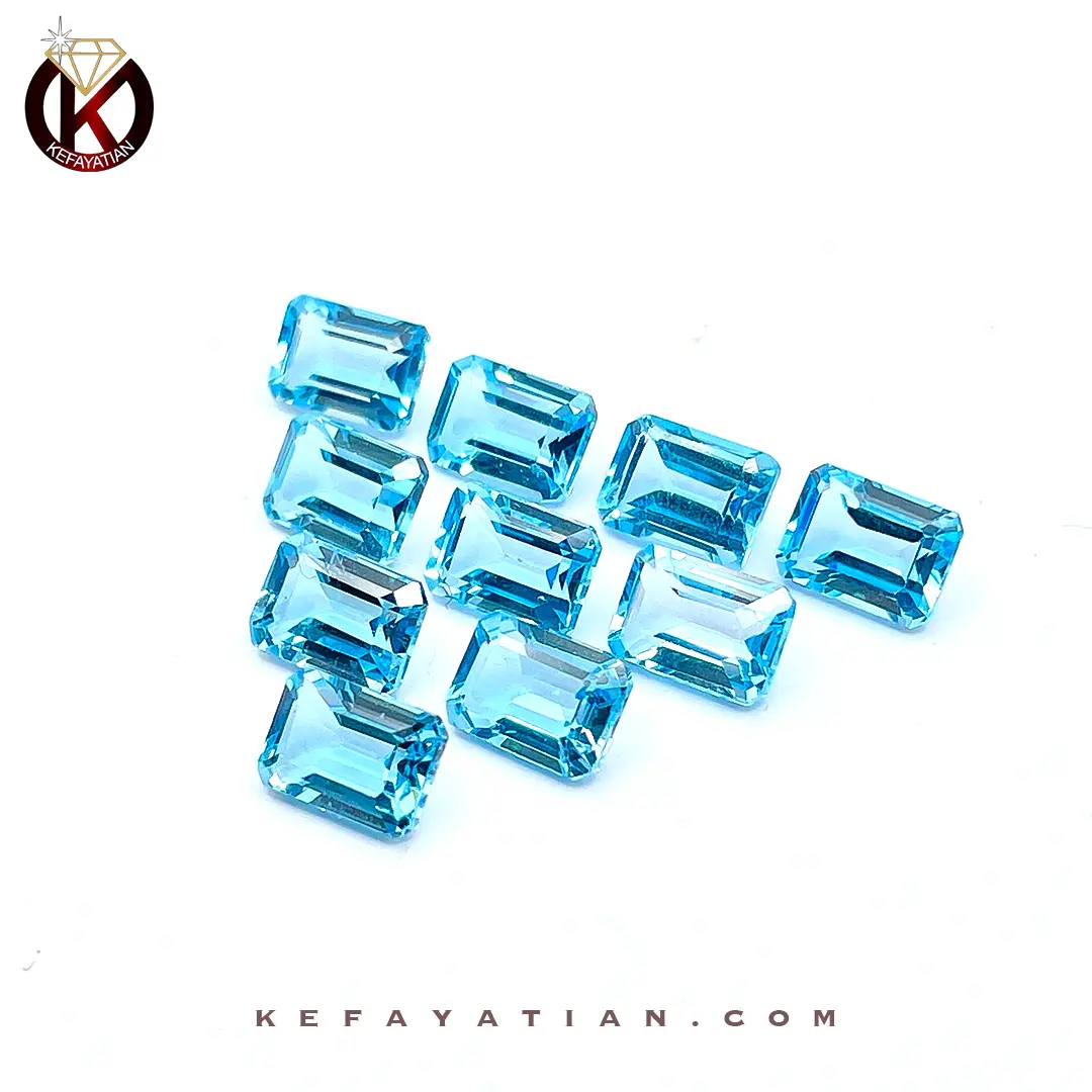 توپاز تراش faceted Cushion کد 59