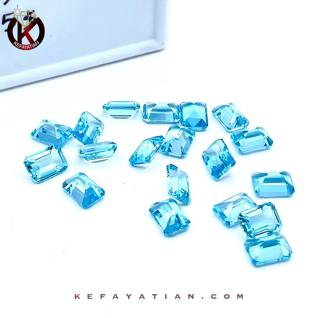 توپاز تراش faceted Cushion کد 59