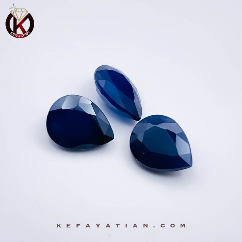 نیم ست یاقوت کبود اشک 3.825ct
