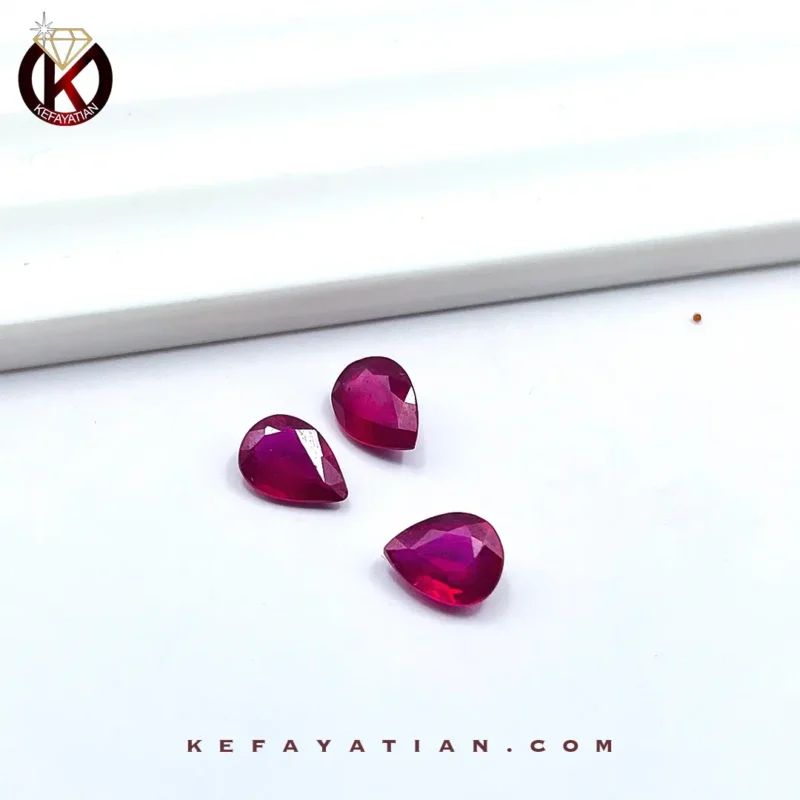 یاقوت سرخ اشک تراش Faset کد 59