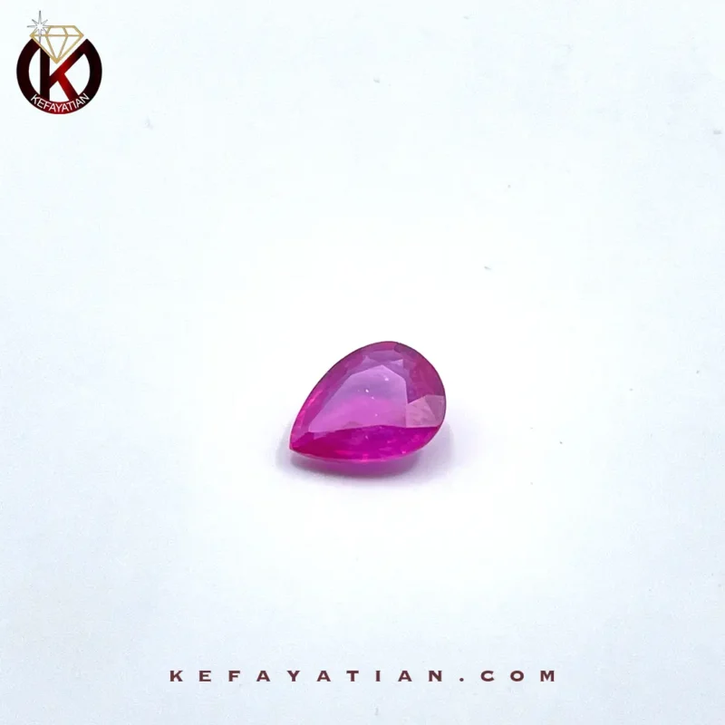 یاقوت سرخ اشک تراش Facet کد 61