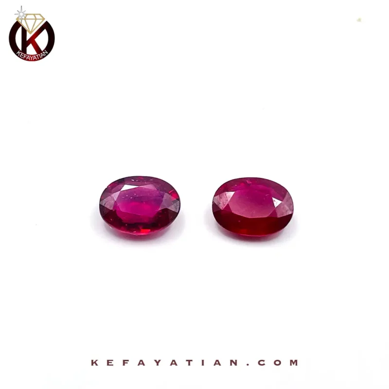 یاقوت سرخ بیضی تراش Facet کد 63