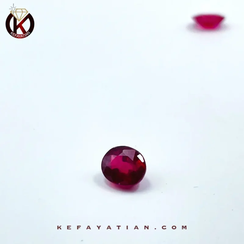یاقوت سرخ بیضی تراش Facet کد 69
