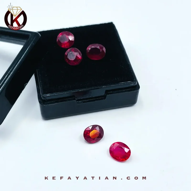 یاقوت سرخ بیضی تراش Facet کد 69