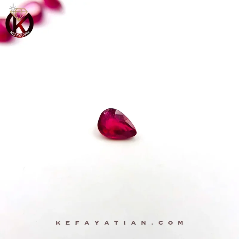 یاقوت سرخ اشک تراش Faceted کد 50
