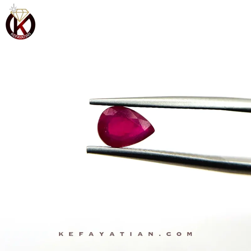 یاقوت سرخ اشک تراش Faceted کد 73