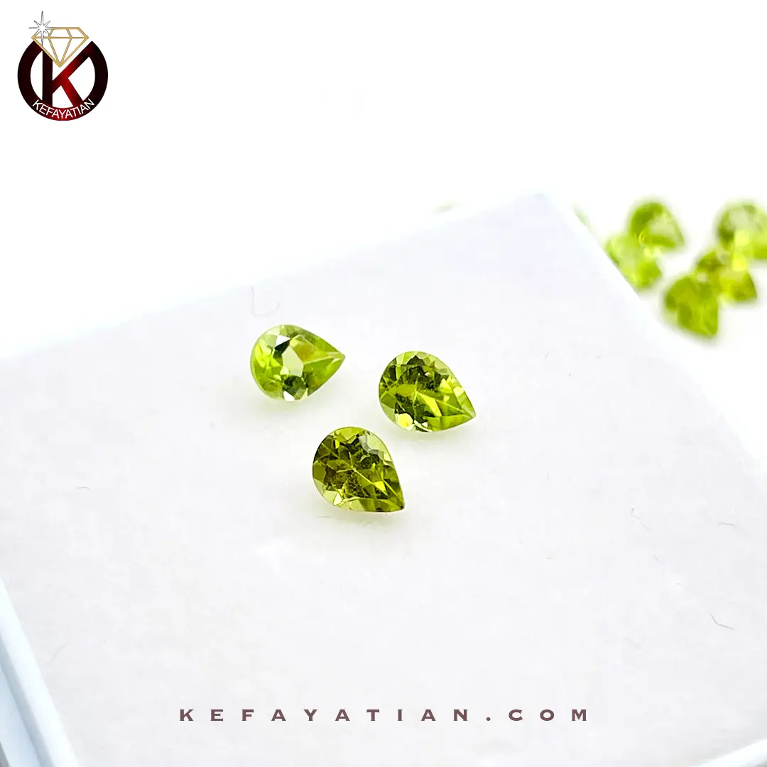 زبرجد تراش اشک faceted کد 52