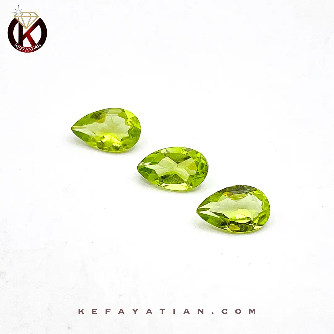 زبرجد تراش مستطیل faceted کد 58