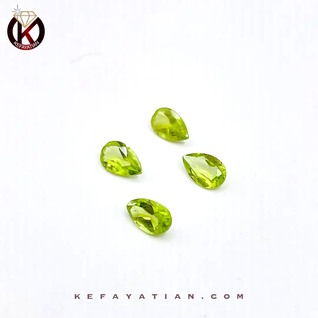 زبرجد تراش مستطیل faceted کد 58