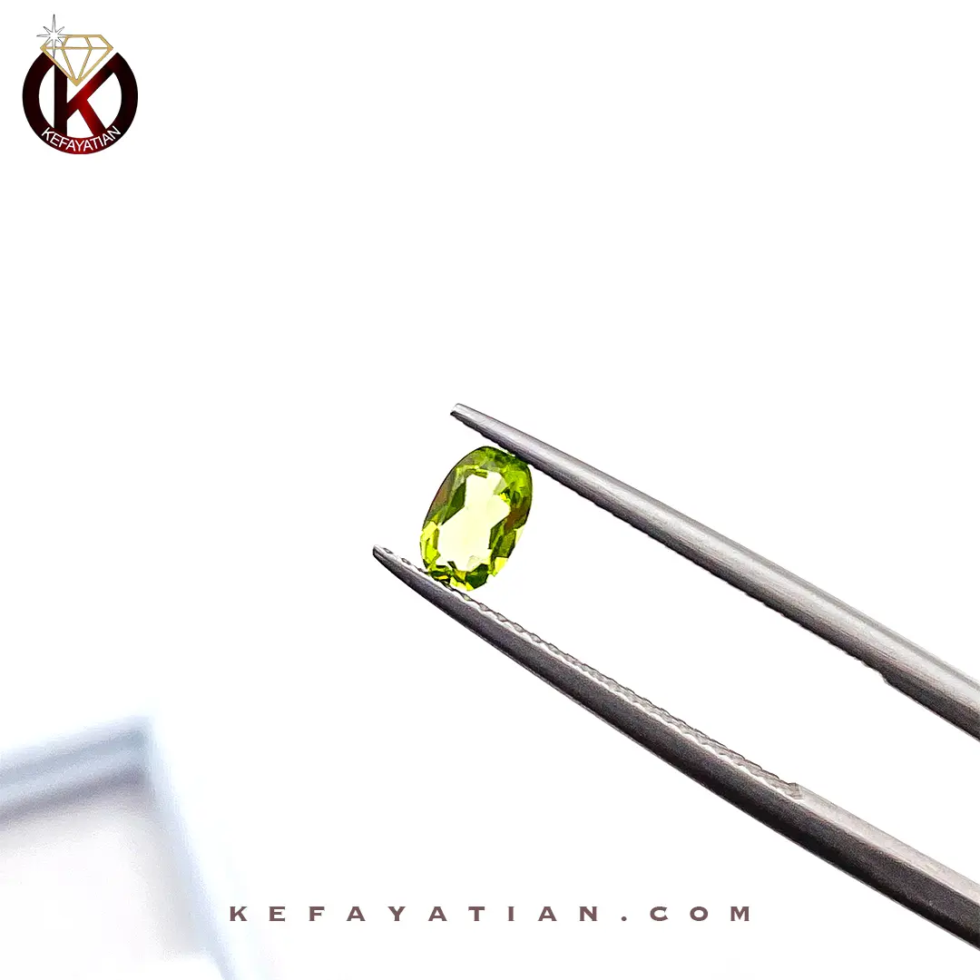 زبرجد تراش oval fancy faceted کد 56