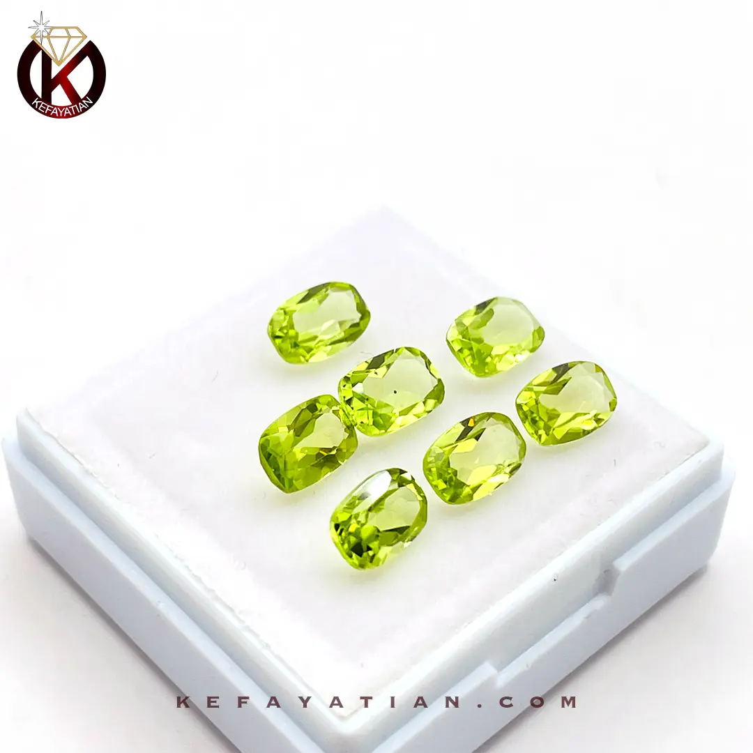 زبرجد تراش oval fancy faceted کد 56