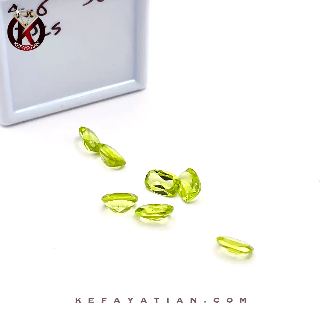 زبرجد تراش oval fancy faceted کد 56