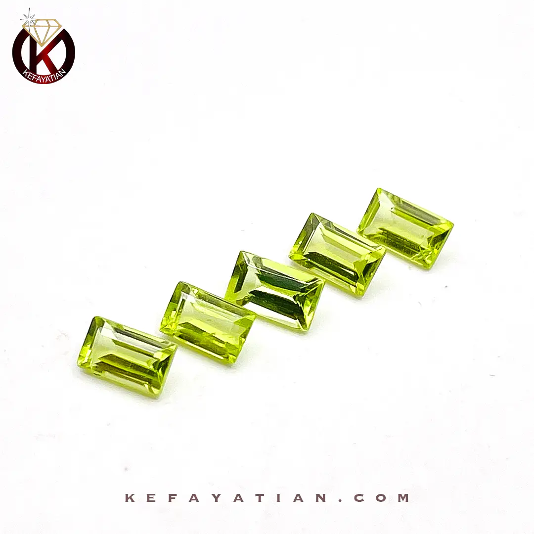 زبرجد تراش faceted step cut کد 57