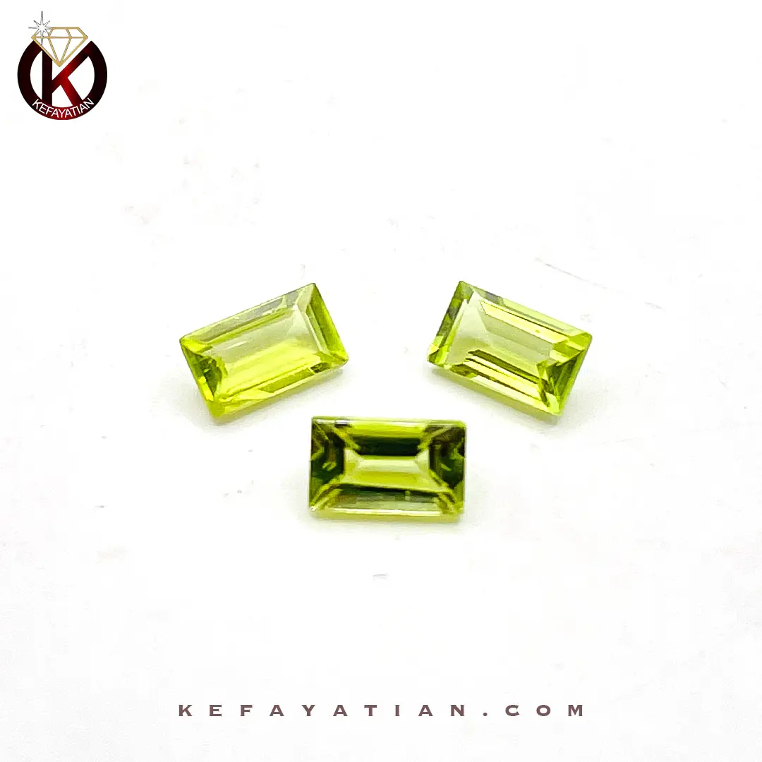 زبرجد تراش faceted step cut کد 57