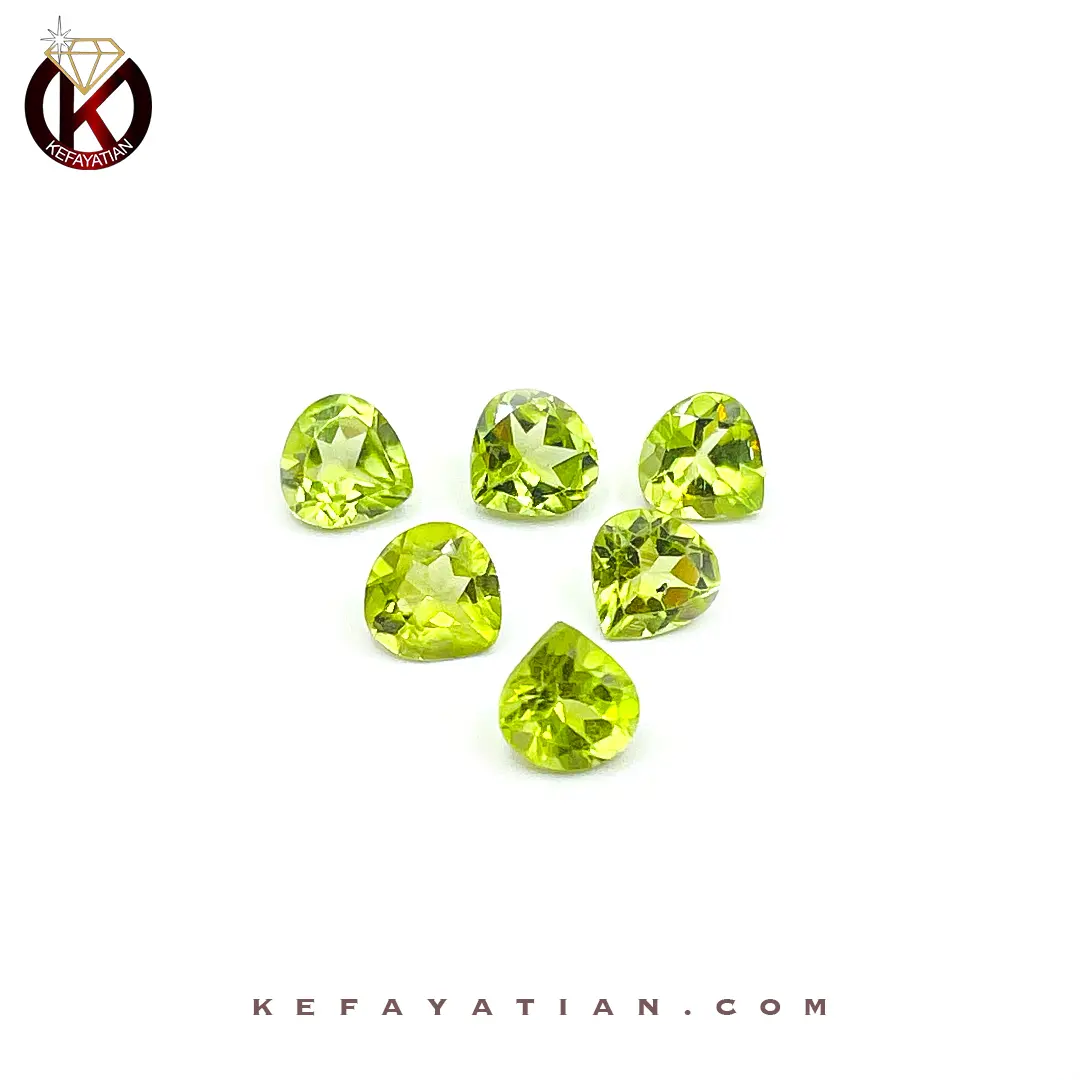 زبرجد تراش pear faceted کد 61