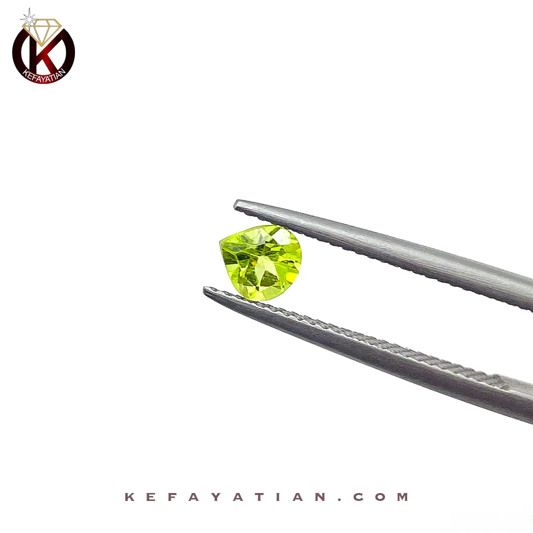 زبرجد تراش pear faceted کد 61