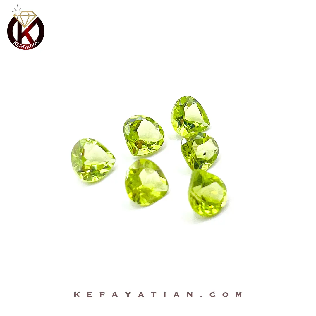 زبرجد تراش pear faceted کد 61