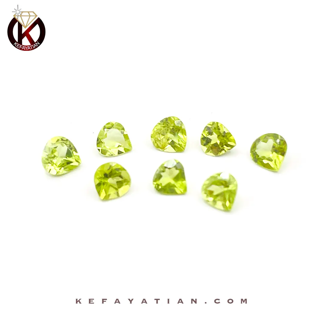 زبرجد تراش pear faceted کد 63